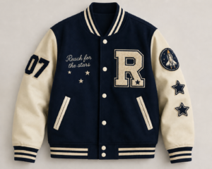Varsity Jacket(Blue-white)
